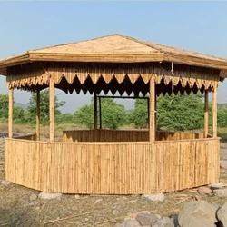 Wooden Bamboo Gazebo, Garden, villa, pyramid shape