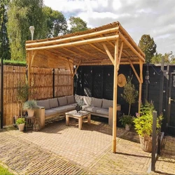 Bamboo Pergola Gazebo, Construction, hut shape