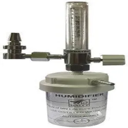 Oxygen Flow Meter With Humidifier Bottle, Flow Rate 0-15 Lmin