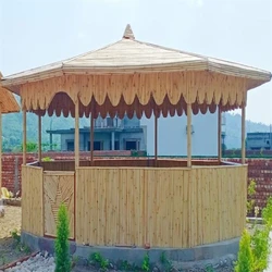 Octagonal Bamboo Gazebo, Eight sides & pointed roof