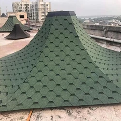 Green Clay Roof Tile, 420 mm x 330 mm dimensions, ceramic