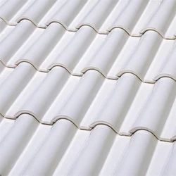 White Clay Roof Tiles, Flat tile, 20 mm thick