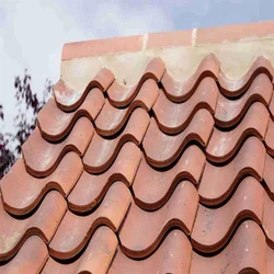 Clay Pantile Roof Tiles, S-shaped, 9” 23 mm thick