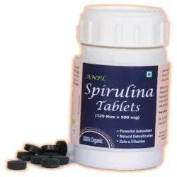 Organic Spirulina Tablet, Carbohydrate 1356 g Per 100 gm