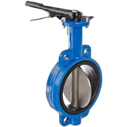 Pneumatic Replaceable Muffler Butterfly Valve, Operator Lever