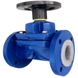 PTFE Lined Diaphragm Valve, Lining Thickness 3mm to 6mm