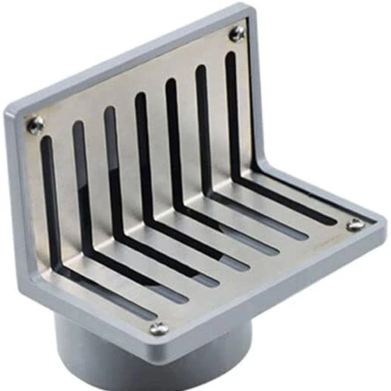 Wall Scupper Drain — Polished Finishing Silver Color