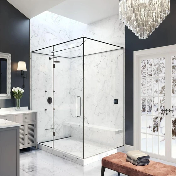 Luxury Steam Shower — 5mm tempered glass material