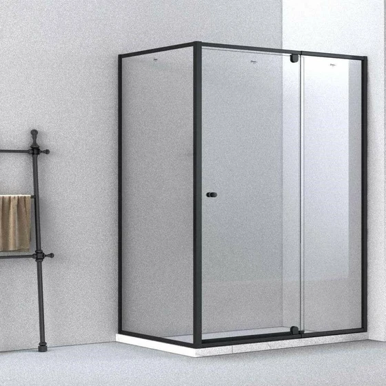 Shower Open Cubical — Rectangle shapes sliding