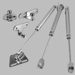Gas Spring With L CLAMP PGP-001, For OFFICE, HOME, Material En1a, Stainless steel