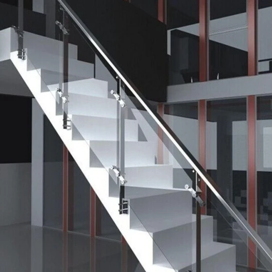 Ss Glass Handrail — Round shape 3 to 9mm Thickness