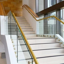 Brass Glass Railing