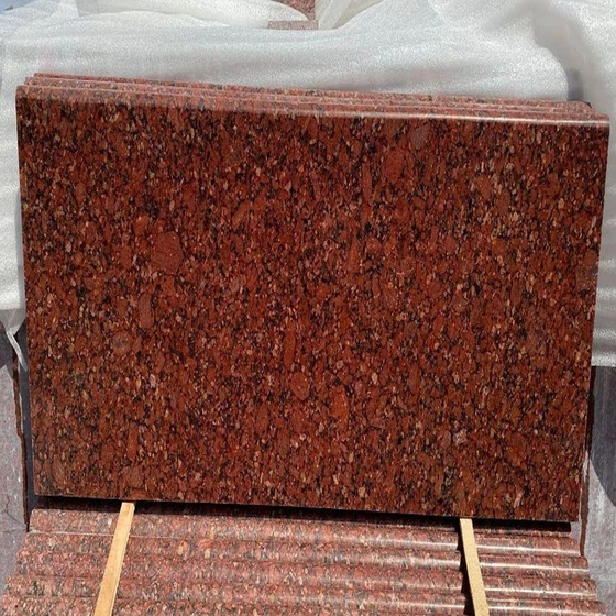Red Imperial Granite Tiles — 15 20 thickness red color