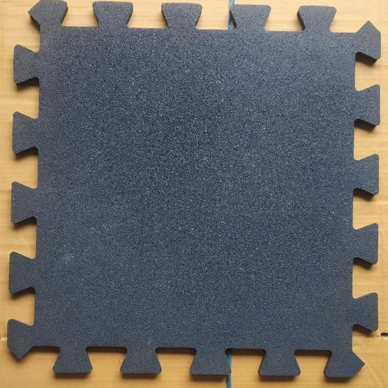 Rubber Interlock Tiles — Square shape use play ground