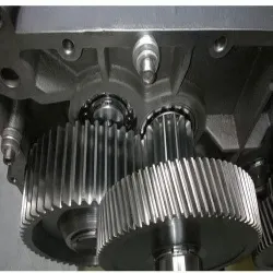 Industrial Spur Gear, Color Black
