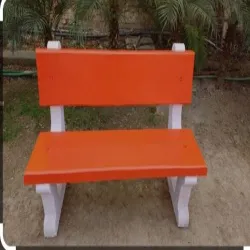 Rcc Cement Concrete Bench, With Backrest, 3 Seater, Material RCC