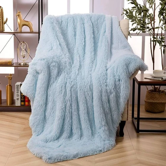 Soft Super Blanket — Rectangular striped floral