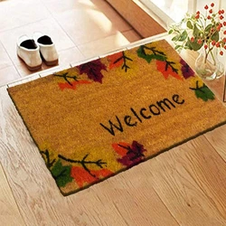 Floral Coir Door Mat 