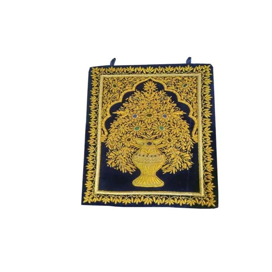 Embroidered Zari Carpets — Antique theme velvet