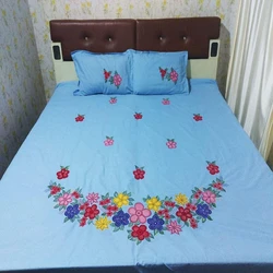 Cotton Embroidered Bedsheet