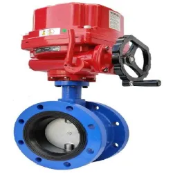 Electric Actuated Wafer Butterfly Valve, Temperature 130 Degree C, Construction Type Casting, UsageApplication Industrial