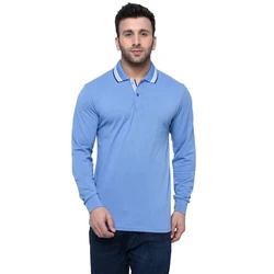 Stylish Trendy Decent Men Collar Neck T Shirt Full Sleeve