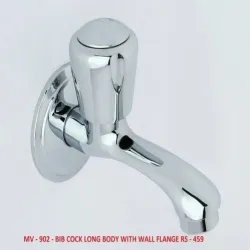 Long Body Bib Cock, Color Silver