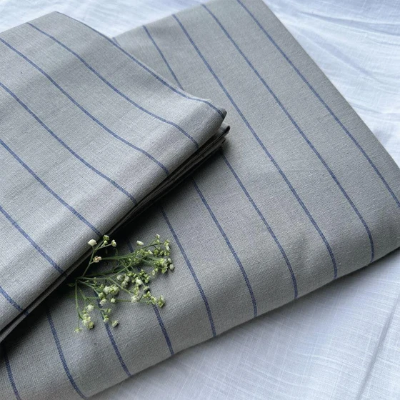 Cotton Pillow Fabrics — Plain poplin slub all style