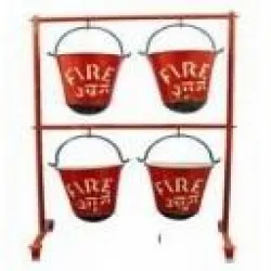 Fire Bucket Stand, Bucket Holding Capacity 4 Buckets