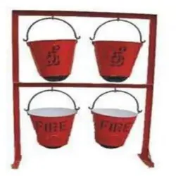 Fire Buckets With Stand, Bucket Holding Capacity 4 Buckets