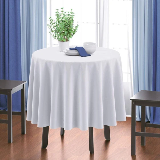 Plain Round Table Cover — Party banquet outdoor event