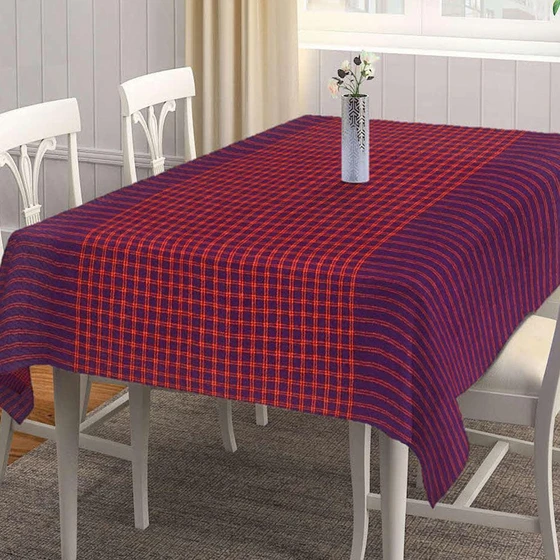 Rectangular Table Cover — Geometric linen material
