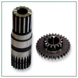External Spline Shaft, Color Silver