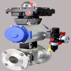 Pneumatic Operated Ball Valve, End Connection Flange Ends