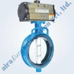 Pneumatic Butterfly Valve, Material Stainless Steel