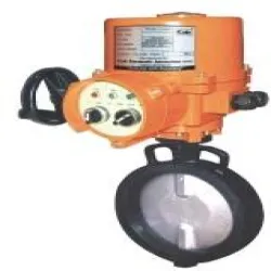 FEP Lined Butterfly, Power Hydraullic
