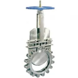 Well Cast Knife Edge Gate Valve with Chain Operating, Size 6inch