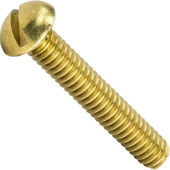 Round Brass Bolts — Customized Size Golden Color