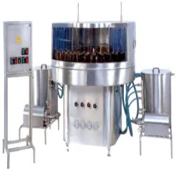 Rotary Bottle Washing Machine, Loading Type Front Loading
