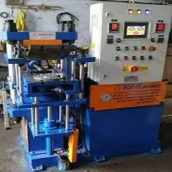 Double Hydraulic Rubber Moulding Press, Platen Size 350 x 350 mm