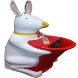 3225 Frp Trio Dustbin, Animal Type Panda