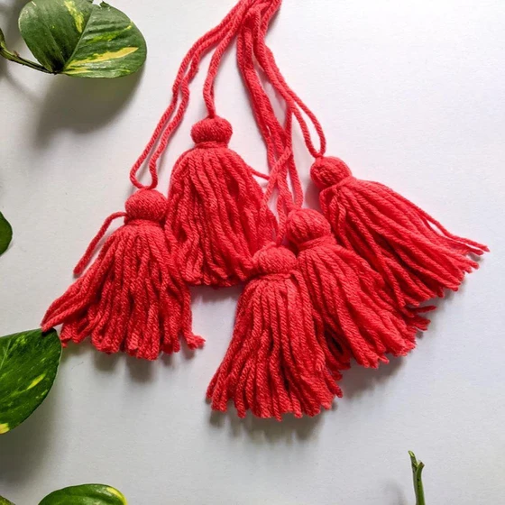 Red Twisted Tassels — Ranger usages military safety