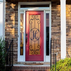 decorative door glass