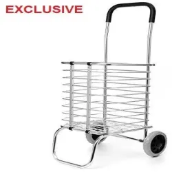 45 Liters Supermarket Shopping Basket Trolley With 2 Wheels, Type Shopping Trolley