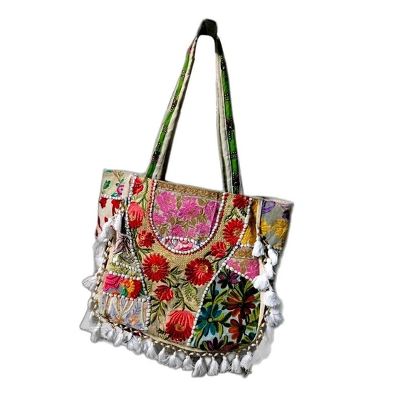 Handicraft Bag — Multi color Cotton material