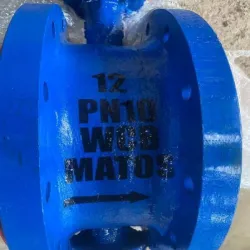 Pneumatic Double Eccentric Offset Type Valve, Pressure Rating PN25 - PN40