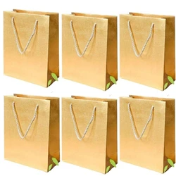 Golden Printed Paper Bag