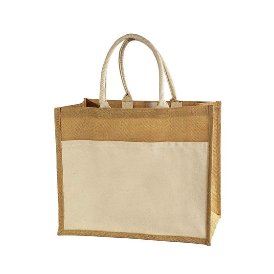 Jute Canvas Bag — Shopping use classy style