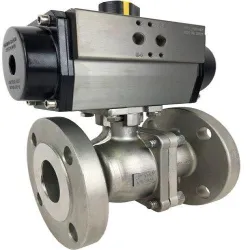 Pneumatic Actuated Globe Valve, Power Manual