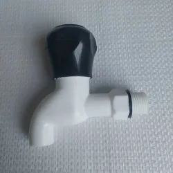 Size 8 Inch L, Brand Waterman Short Body Bib Cock, Surface Finishing Polished, Mounting Type Wall Mounted